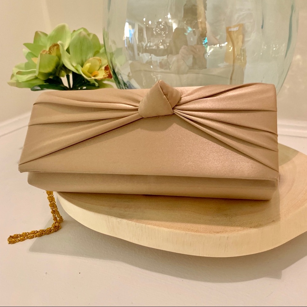 Gold Satin Clutch
